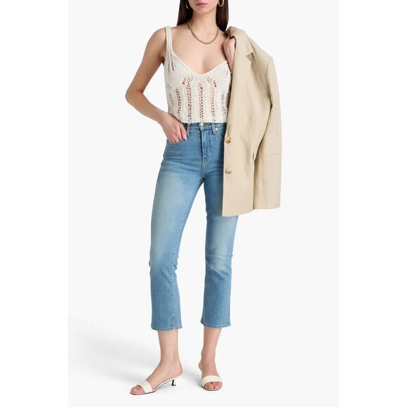 Veronica Beard Carly Kick Flare Jeans High Rise Size 28 NWT